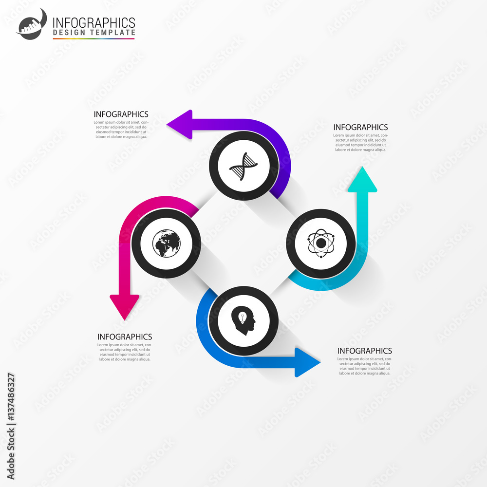 Infographics concept. Template for diagram. Vector Stock Vector | Adobe ...