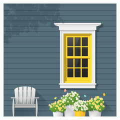 Architectural element Window background , vector ,illustration 