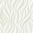 Seamless pattern with white volumetric waves. Abstract background.