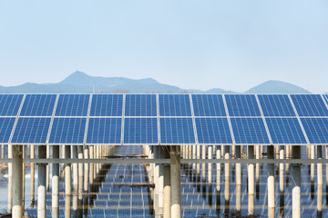 Poster - solar energy against blue sky