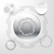 © atthameeni - white and silver abstract technology sci fi concept vector background