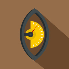 Poster - hand power meter icon, flat style