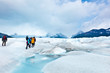 Gletscher Perito Moreno mit Wanderern - Expredition