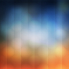Poster - Abstract Colorful Transparent Stripes Pattern on Blurred Background, Vector Design
