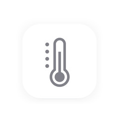 Canvas Print - Thermometer vector icon