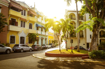 Wall Mural - Street of Old San Juan in Puerto Rico