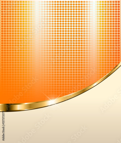 Abstract orange background with dotted pattern