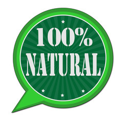 Canvas Print - Vector 100 percent natural stamp