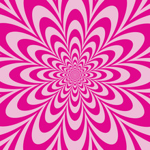 Infinite Flower Design In Pink.