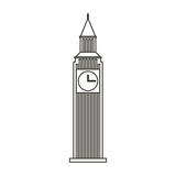 Fototapeta Big Ben - big ben monument icon vector illustration design