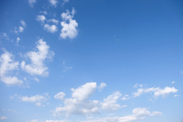 Sticker - Blue sky with clouds background