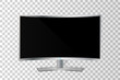 © boxerx - Realistic curved TV monitor isolated. Vector illustration