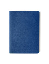 Blue Passport Background On White Background With Clipping Path.