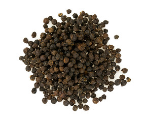 Poster - black pepper isolated on white