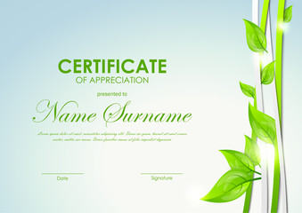 Sticker - Certificate of appreciation template