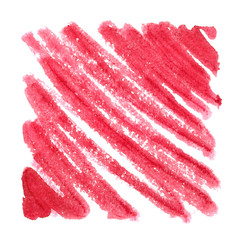 Canvas Print - Red zigzag strokes