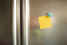 Colorful Note On Refrigerator Door