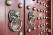 © happycreator - Chinese temple front doors