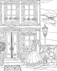 Wall Mural - Fantasy house facade