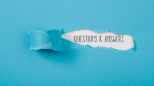 Questions And Answers Message On Paper Torn Ripped Opening