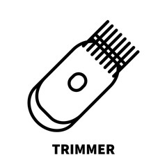 Wall Mural - Trimmer icon or logo in modern line style.