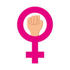 Poster - female symbol isolated icon vector illustration design