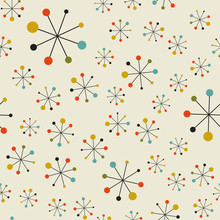 Abstract Mid Century Space Pattern