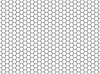 Poster - Hexagon honeycomb seamless pattern. Vector illustration