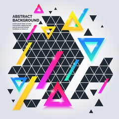 Poster - Modern abstract geometric background.