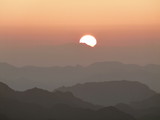 Fototapeta Zachód słońca - Sunrise phases from the submmit of Moses Mountain