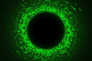 Wall Mural - green circle lightsbackground 08