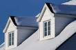 roof window residential snow house glass