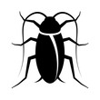 Cockroach pest or roach infestation flat vector icon for insect apps and websites