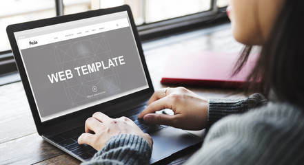 Wall Mural - web template internet tecnology concept