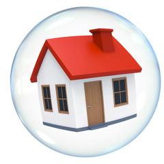 Wall Mural - Housing Bubble Isolated