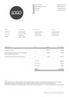 Black and white simple invoice template
