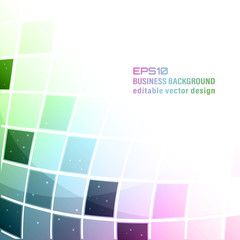 Wall Mural - Business vector colorful abstract background with square pattern.