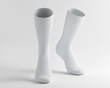 White socks, socks mockup 3d rendering