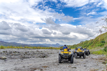 Wall Mural - Four-wheel drive tour at Mountain Pinatubo