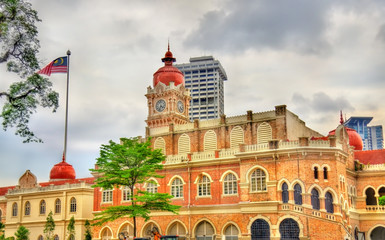 Sultan Abdul Samad Building in Kuala Lumpur. Built in 1897, it houses now offices of the Information Ministry. Malaysia