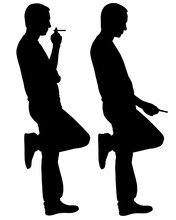 man smoking cigarette clipart Health Clipart-outline of Clip Art Of Middle Aged