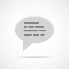 Poster - chat bubble icon. vector illustration.