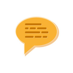 Poster - chat bubble icon. vector illustration.
