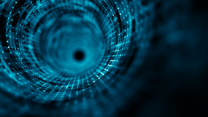 time tunnel, computer generated abstract fractal background