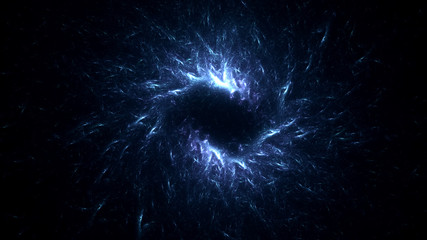 Poster - 3d rendering abstract fractal light background