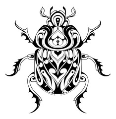 Wall Mural - Tribal style bug tattoo