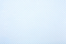 Pastel Blue Polka Dot Fabric Background For Baby