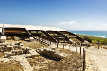 Wall Mural - The archaeological remains of Kourion city-kingdom destroyed in a severe earthquake in 365 AD.