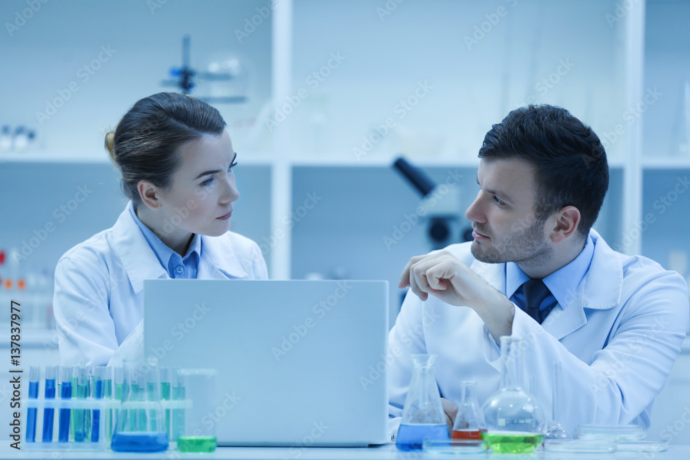 Scientists working in a laboratory