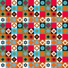Quilting Pattern Seamless Vector